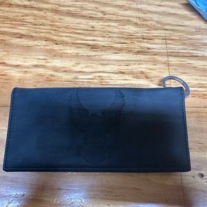 Harley Davidson Men’s or Women’s Trucker Wallet. Leather